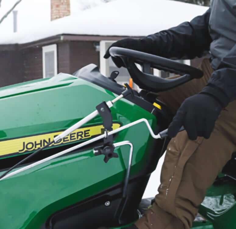 44-inch Snowblower for Deere S100 and S200 Spout and Deflector Controls