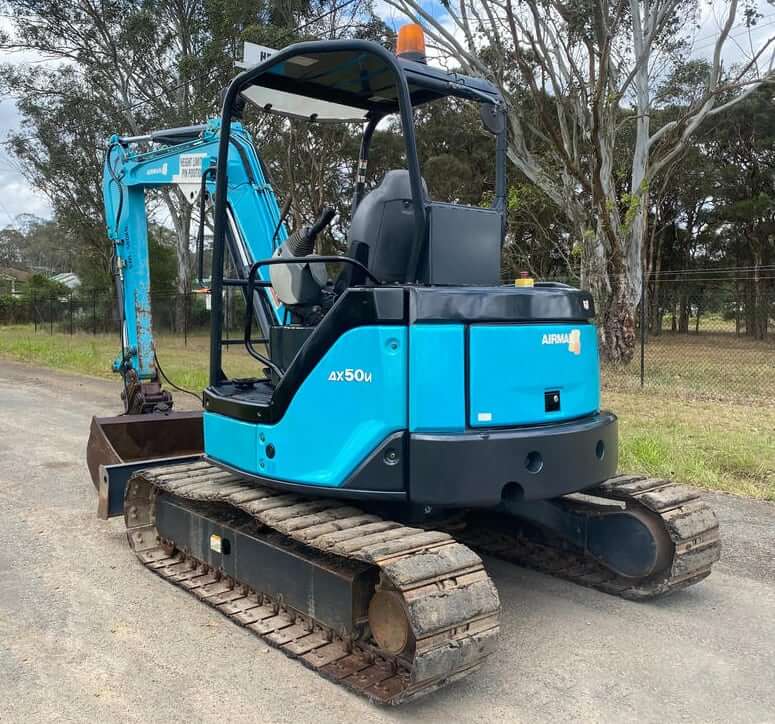 Airman AX50U-4 Mini Excavator Undercarriage Specs