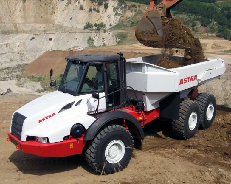 Astra ADT35C Articulated Dump Truck Specs and Dimensions