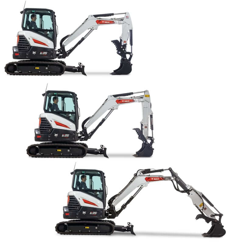 Bobcat E35 Mini Excavator Arm Options