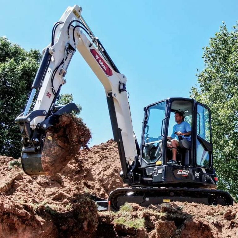 Botkat Bobcat E50 Mini Excavator Specs, Weight & Dimensions - CodeReady