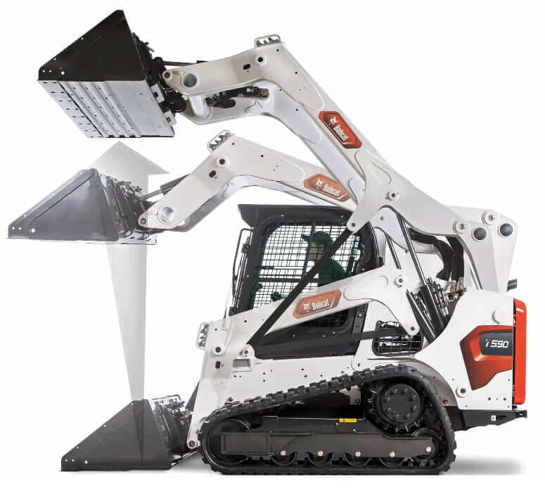 Bobcat T590 Compact Track Loader Lift Arm Path