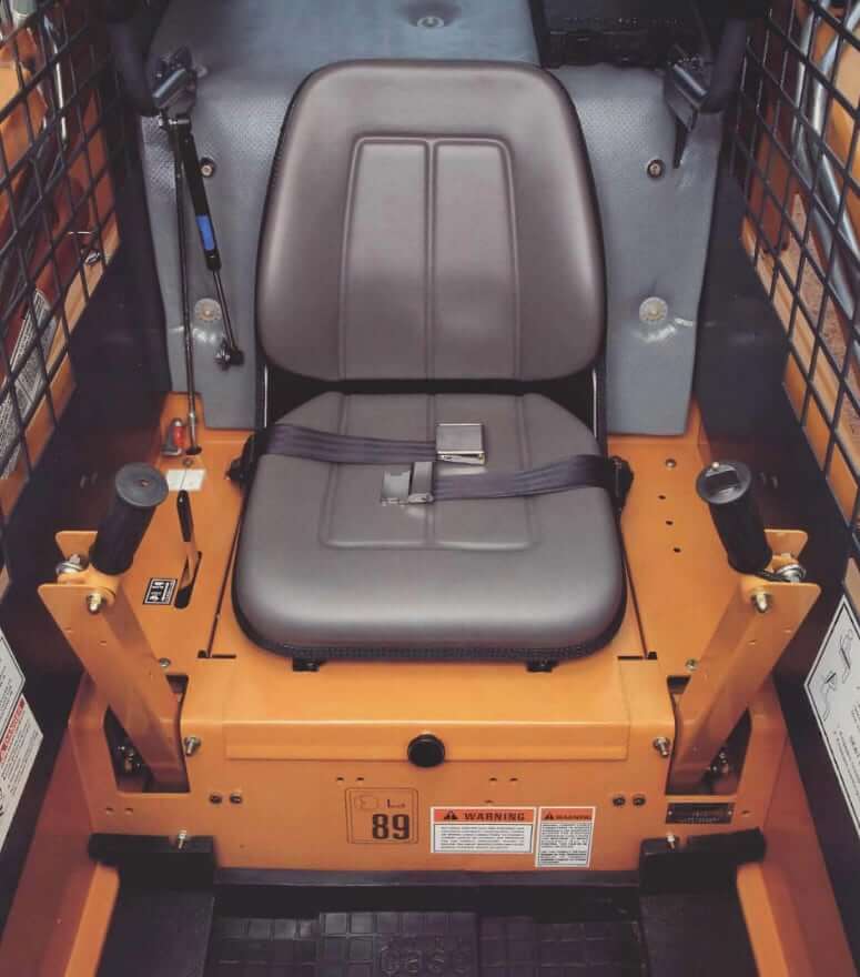 Case 1845C Skid Steer Loader Cab Interior