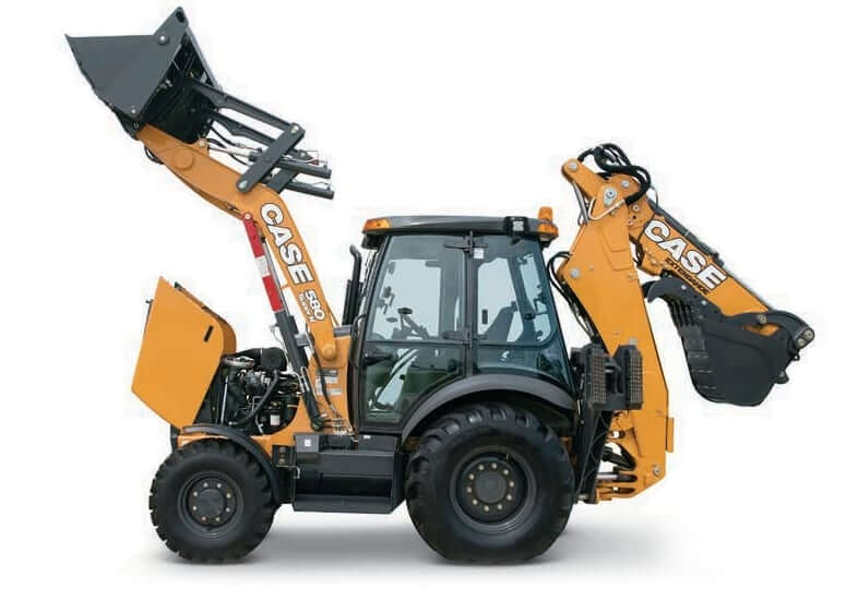 Case 580 SN Backhoe Loader Service Refill Capacities
