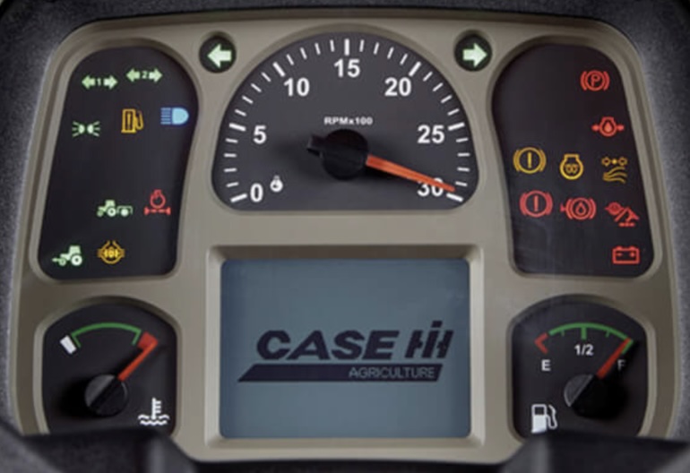 CASE IH Tractor Dashboard Symbols, Warning Lights, Indicators and Gauges