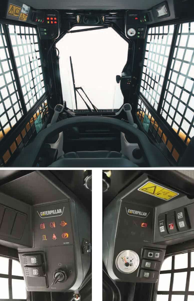 CAT 247B Loader Cab Interior