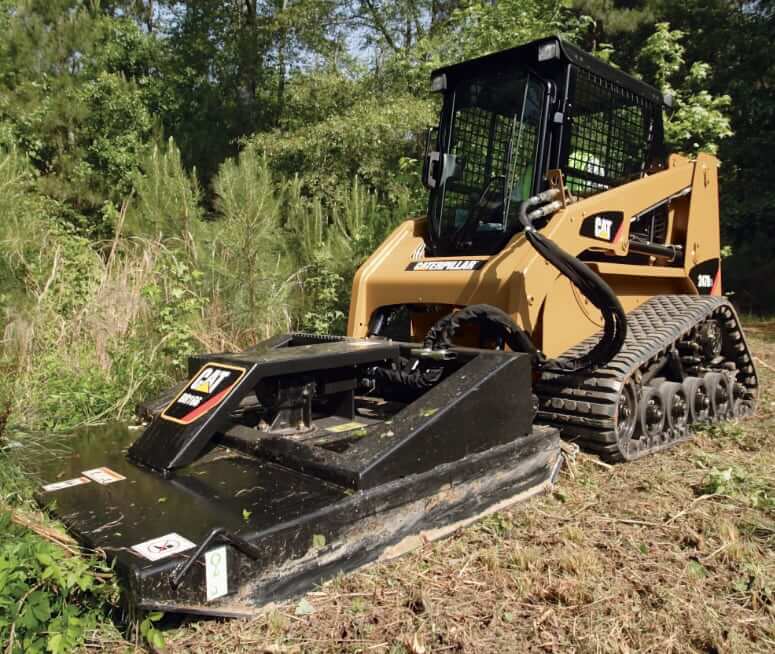 CAT 247B Series 3 Compact Track Loader Bush Hogging