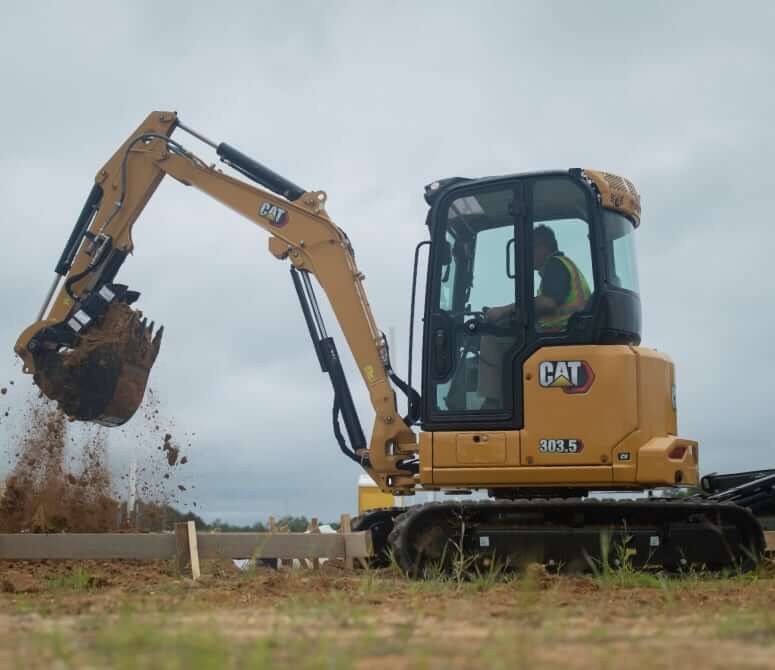 CAT 303.5 CR Mini Excavator Capacities