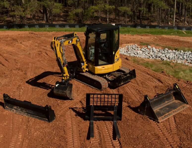 CAT 304.5E2 XTC Mini Excavator Attachments