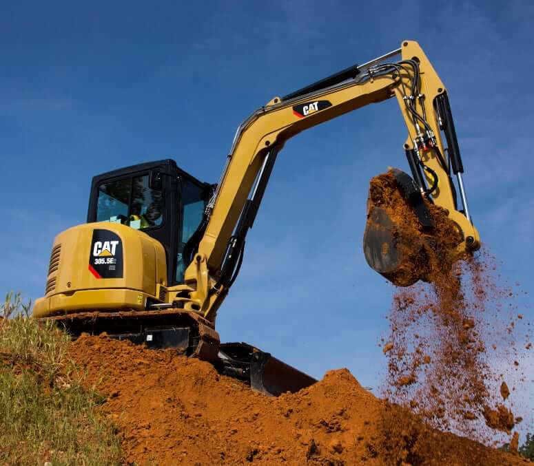 CAT 305.5E2 CR (Tier 4i) Mini Excavator Capacities