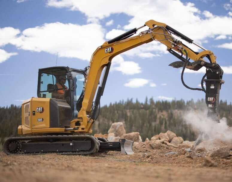 CAT 305 CR Mini Excavator Attachments