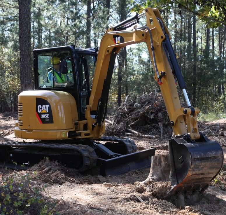 CAT 305E CR Mini Excavator Capacities