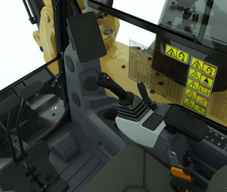 CAT 308 CR Cab Interior