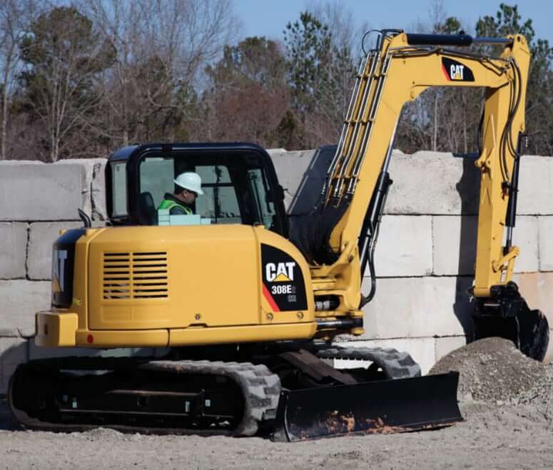 CAT 308E2 CR Excavator Capacities