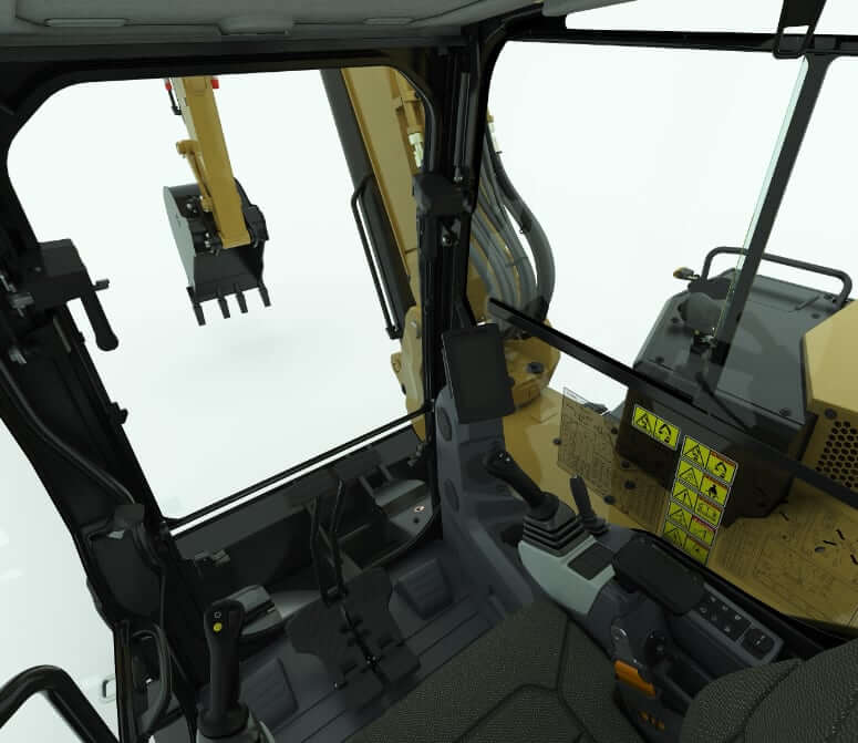CAT 309 CR Mini Excavator Cab Interior