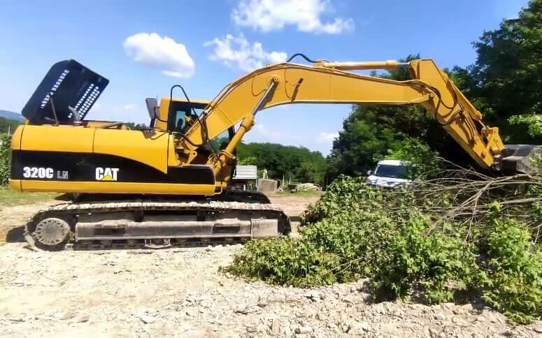 CAT 320C LN Excavator Dimensions
