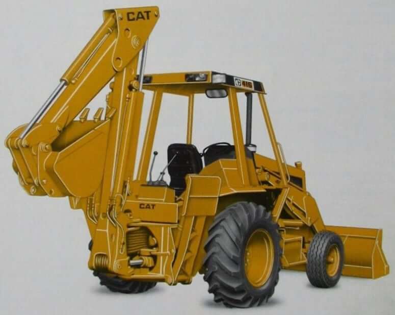 CAT 416 Series I Backhoe Loader Weight and Dimensions