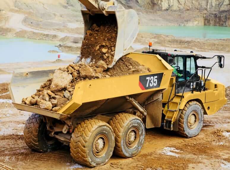 CAT 735 Articulated Dump Truck Payload Capacity