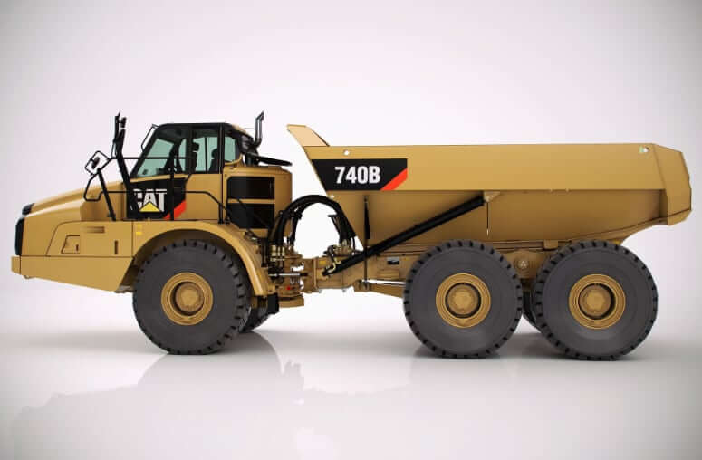 CAT 740B Articulated Dump Truck Dimensions