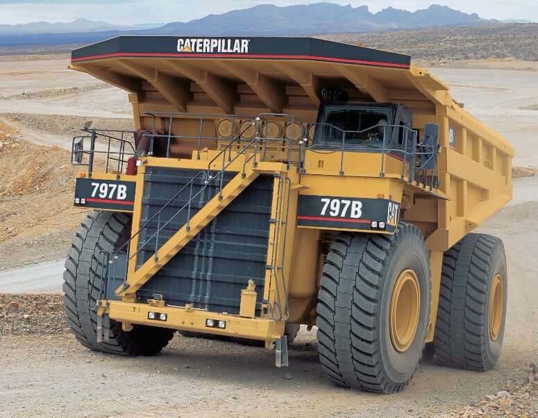 CAT 797B Haul Truck Weight