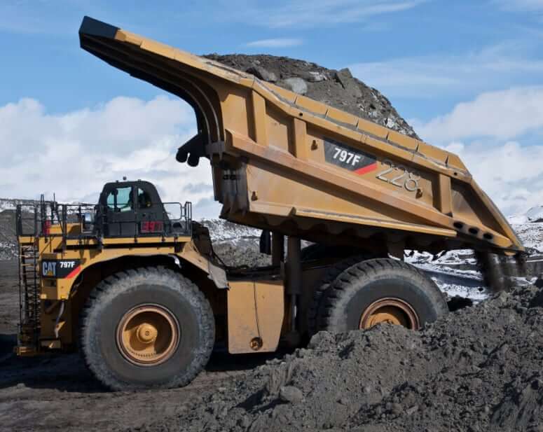 CAT 797F Dump System Specs