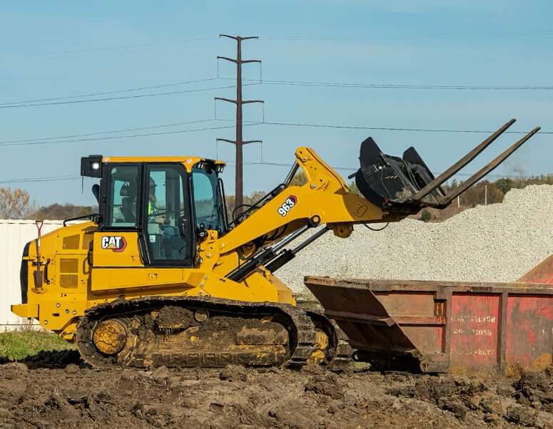 CAT 963 Track Loader Pallet Fork Attachments