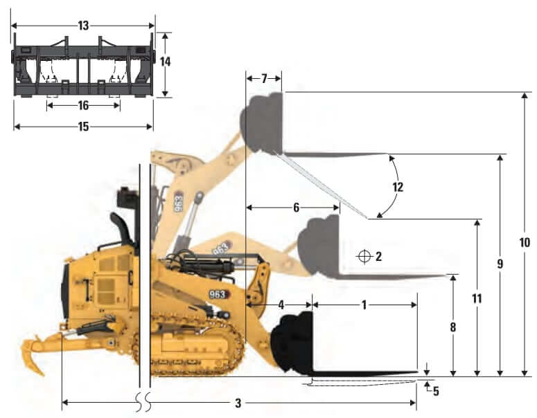 CAT 963 Track Loader Pallet Fork Specs