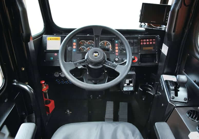 CAT AD45B Underground Truck Cab Interior