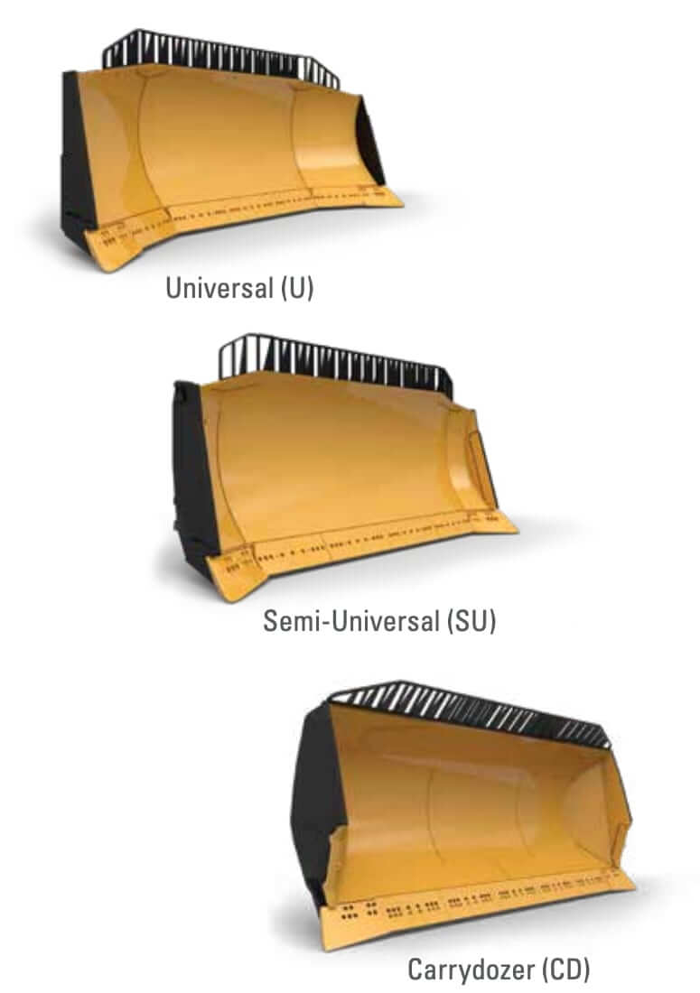 CAT D11 Dozer Blades Dimensions and Capacities