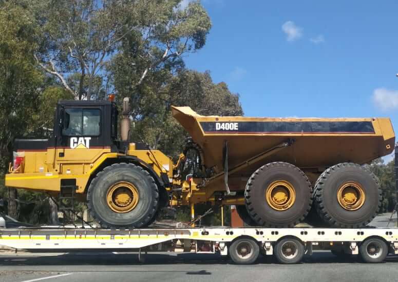 CAT D400E Articulated Dump Truck Dimensions