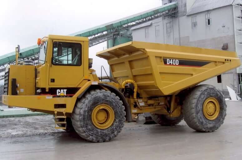 CAT D40D Articulated Dump Truck Weight and Capacity