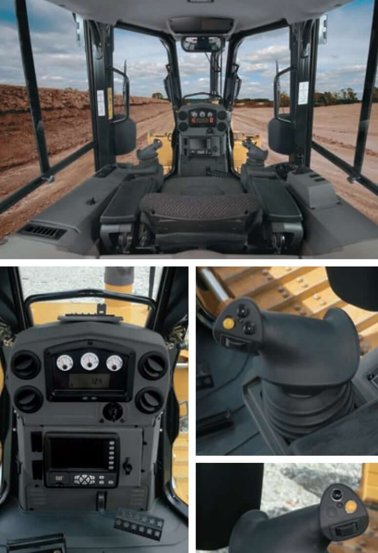 CAT D5K Dozer Cab Interior