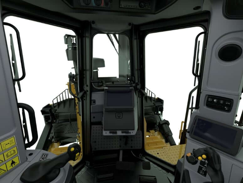 CAT D9 Dozer Cab Interior