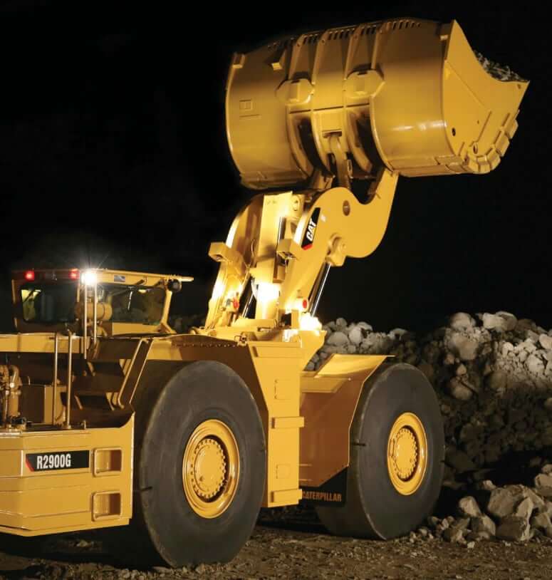 CAT R2900G XTRA Rated Load Capacity