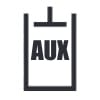 Dashboard AUX Port Enable Switch Symbol