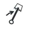 Excavator Dashboard Symbol Boom Swing Right