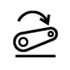Dashboard Lift Arm Control Downward Symbol