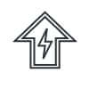 Dashboard AUX Electrical Mode Change Symbol