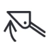 Dashboard Loader Bucket Rollback / Tilt Symbol