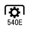 Dashboard PTO 540E rpm Symbol