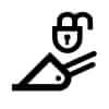 Dashboard Quick Attachment Unlock Symbol