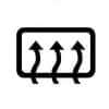 Dashboard Rear Window Defroster Symbol