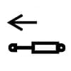 Dashboard Remote Cylinder Extend Symbol