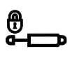 Dashboard Remote Cylinder Lock A Symbol
