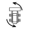 Dashboard Turn Left Skid Steer Loader Symbol