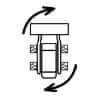 Dashboard Turn Right Skid Steer Loader Symbol