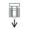 Dashboard Backward Compact Track Loader Symbol
