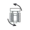 Dashboard Turn Left Compact Track Loader Symbol