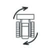 Dashboard Turn Right Compact Track Loader Symbol