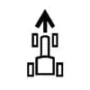 Dashboard Travel Direction Forward Symbol
